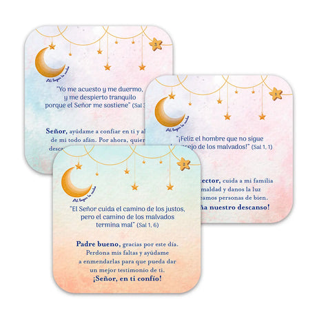 Al llegar la noche, Oraciones para la noche, caja de oraciones