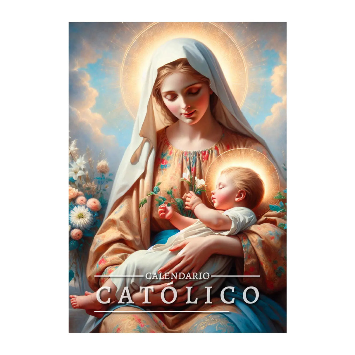 Calendario Católico 2026 - Portada Maria y niño