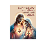 Evangelio Cotidiano 2026 - Portada y Oración Sagrados Corazones de Jesús y Maria