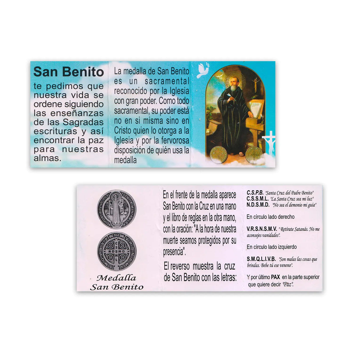 Medalla San Benito cinta Bebe - Alpaca