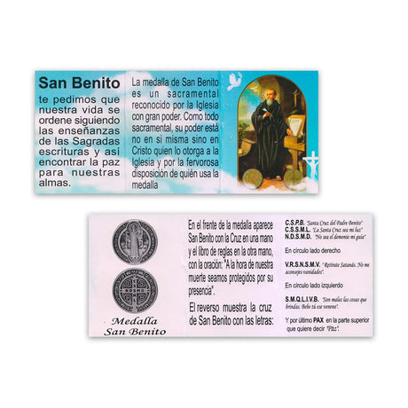 Medalla San Benito cinta Bebe - Alpaca