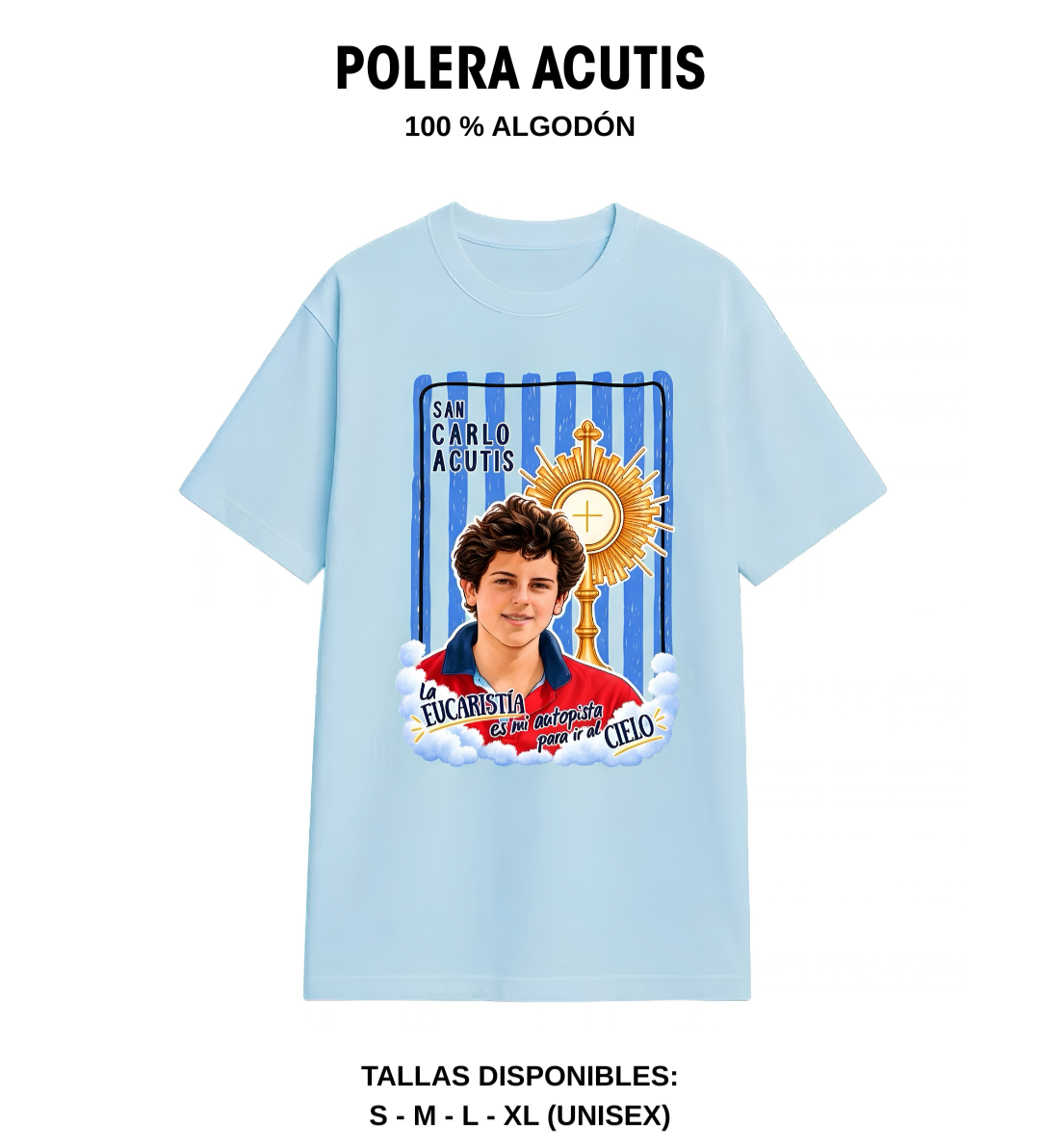 Polera Acutis Talla XL - 100% algodón