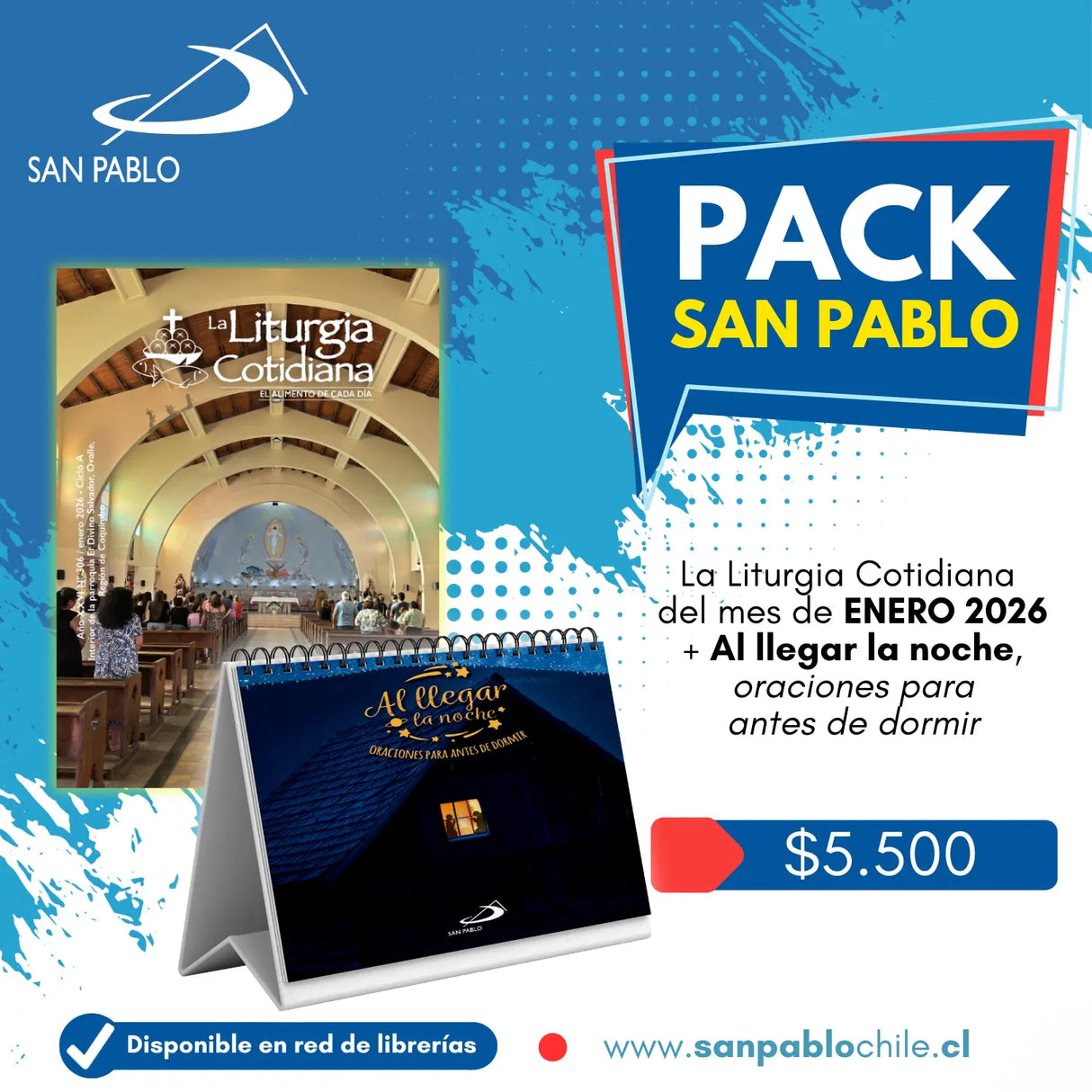 La Liturgia Cotidiana Enero 2026 + Calendario al Llegar la Noche