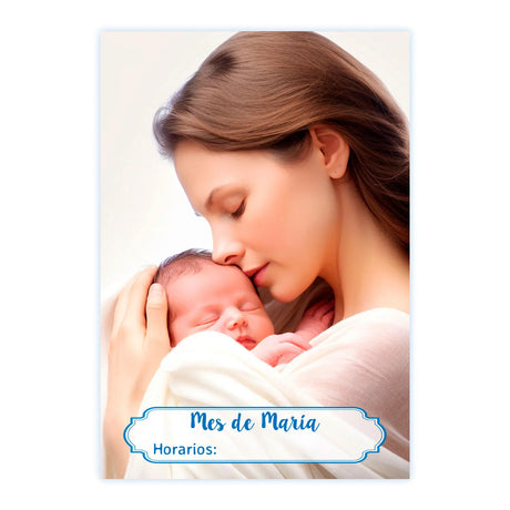 Póster Mes de María  35 x 50  - Ayuda útil para nuestras parroquias