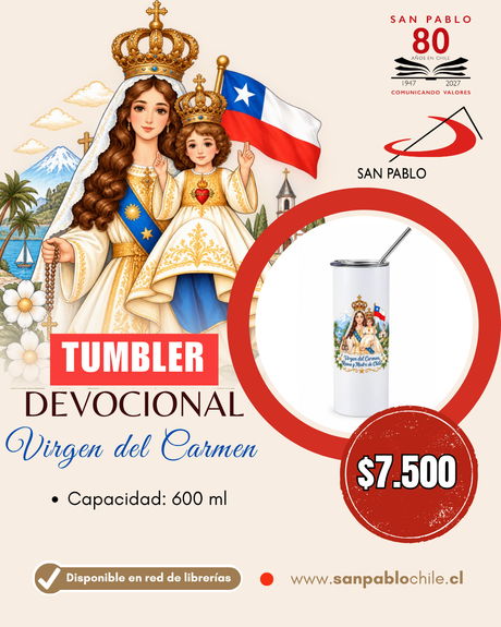 Tumbler Virgen del Carmen - 100 años de su coronación
