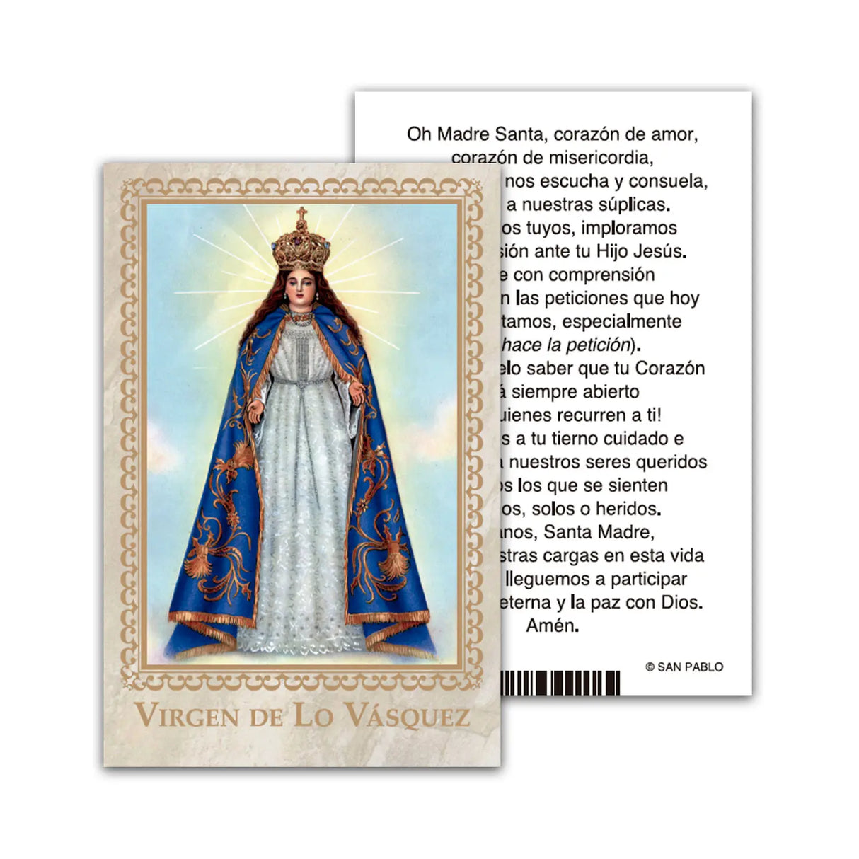 Estampa Virgen de Lo Vasques ( 50 unidades)