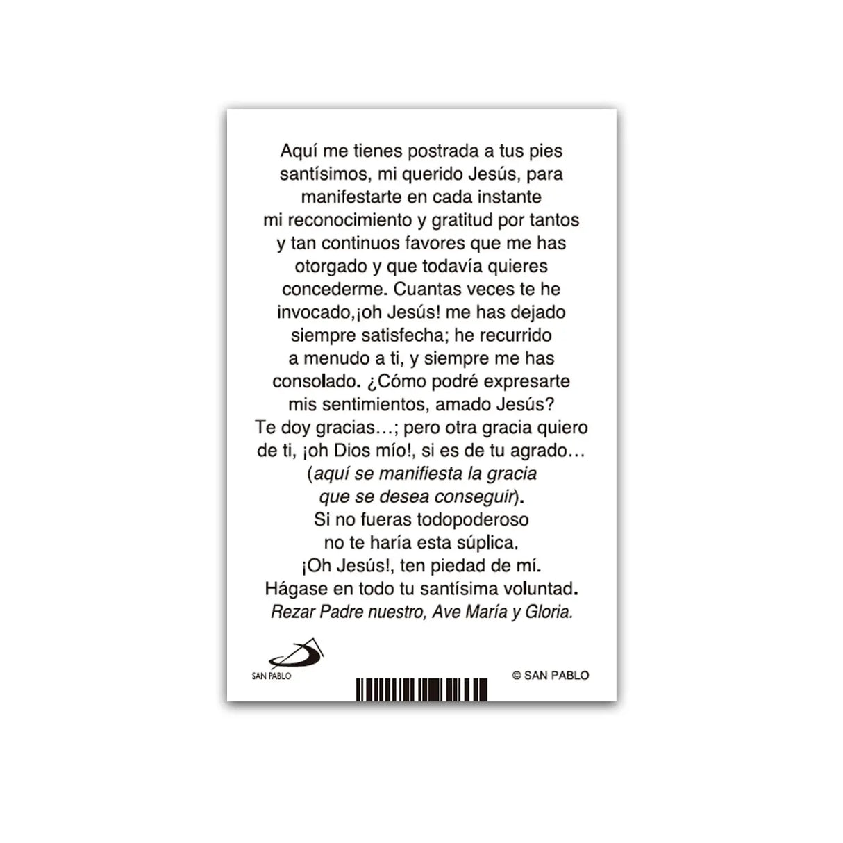 Estampa San Gema ( 50 unidades)