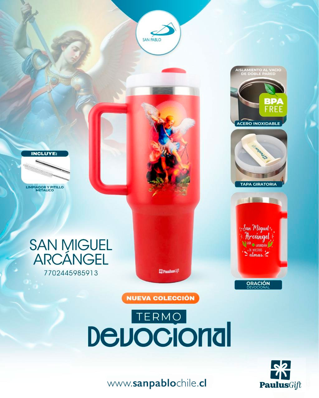 Termo Acero 1.18L - San Miguel Arcángel