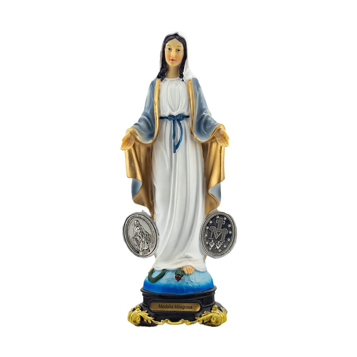 Milagrosa 20 Cms. con Medalla Paulusgift (Resina)